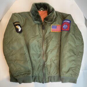 MIL-J0792(USAF) Flyers Youth Intermediate B-15 Flight Bomber Jacket Youth XL
